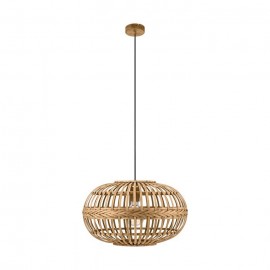 Eglo-AMSFIELD 380mm pendant light - Brown